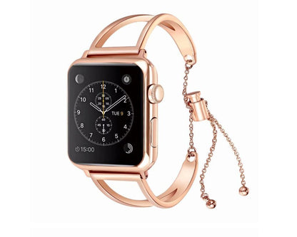 Compatible con Apple, correas ajustables de acero inoxidable para el reloj / serie iWatch 3 2 1 (38 mm/42 mm)