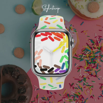 Cake , correa de silicona virutas para apple watch